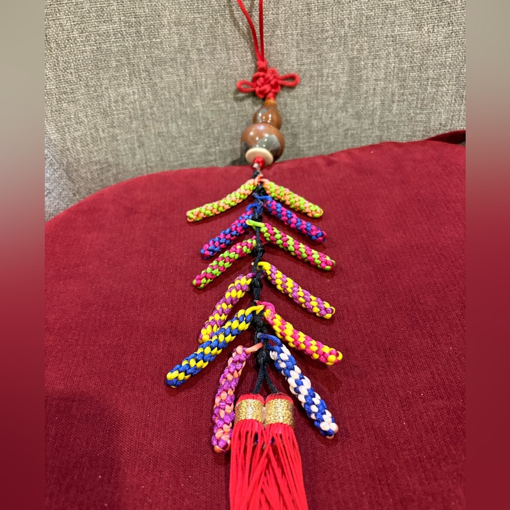 Never Use Mascot Amulet Gourd and 2” Firecrackers Decoration-26”葫蘆